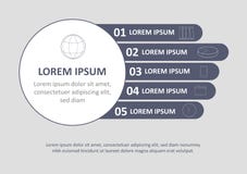 最小的infographic小册子模板 与图、图表和图元素的页 统计数字形象化概念 库存例证 最小的infographic小册子模板 与图、图表和图元素的页 统计数字形象化概念 库存例证